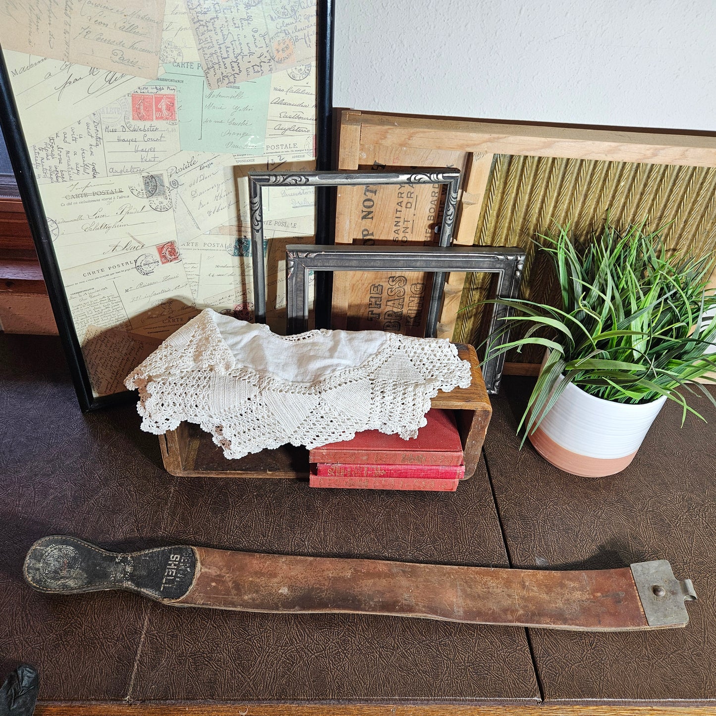 Sharpening Strop Barber Razor Leather Strap