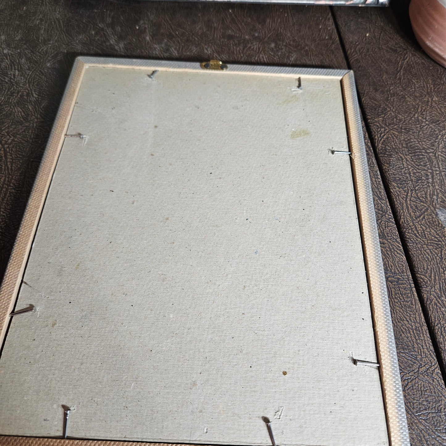 Framed Vintage Pin Up Beach Print in Silver Frame