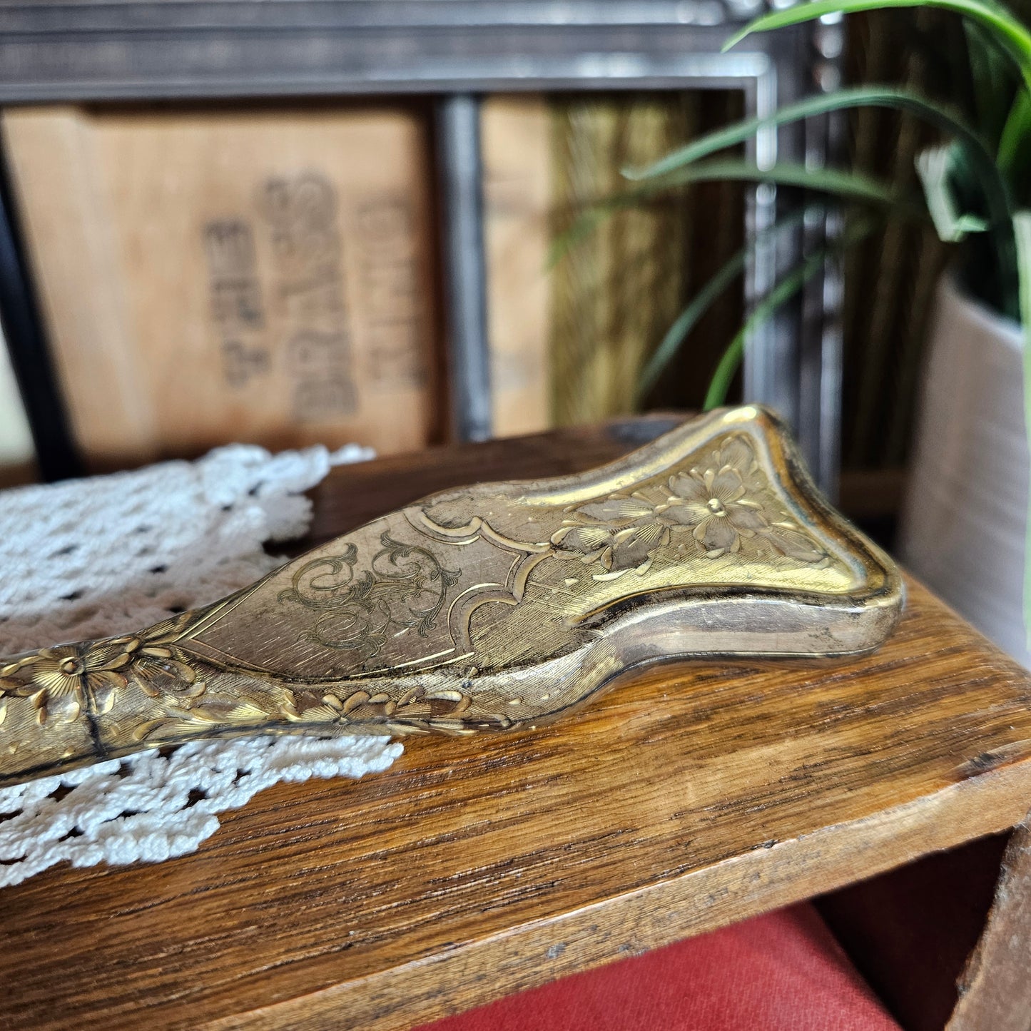 Victorian Walking Stick Handle WJB&Co Rolled Gold
