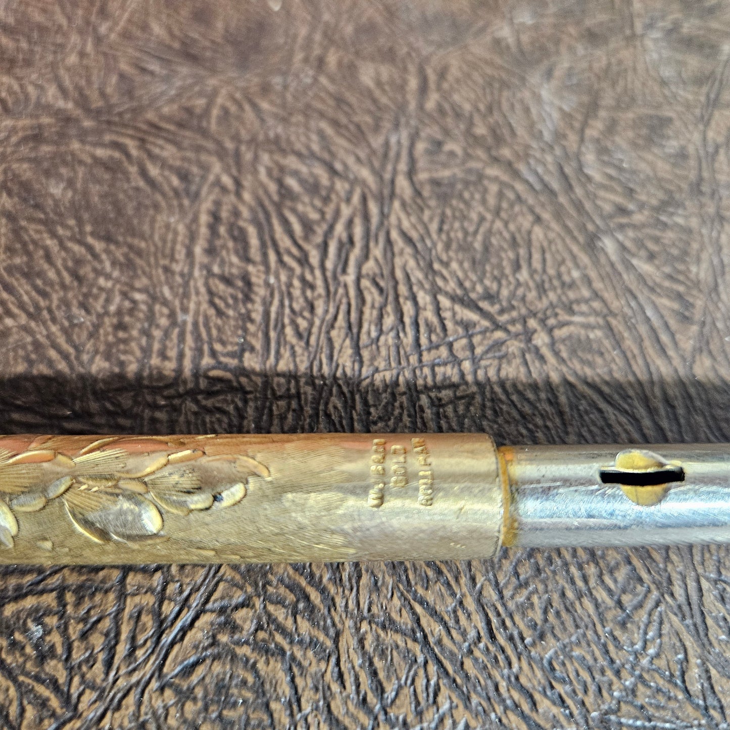 Victorian Walking Stick Handle WJB&Co Rolled Gold