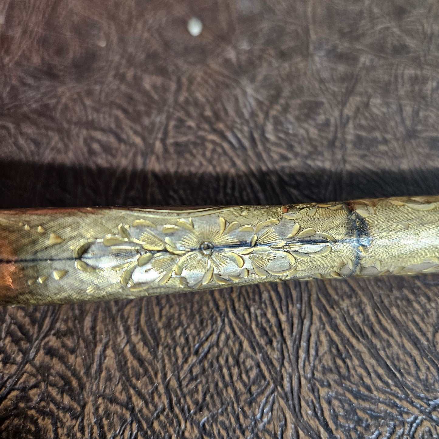 Victorian Walking Stick Handle WJB&Co Rolled Gold