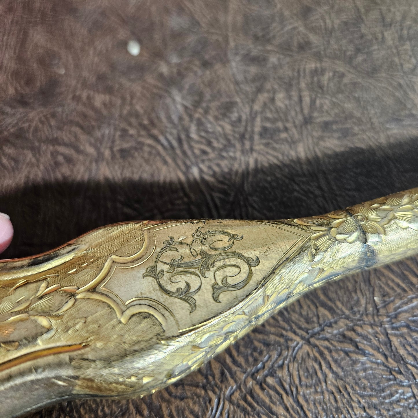 Victorian Walking Stick Handle WJB&Co Rolled Gold