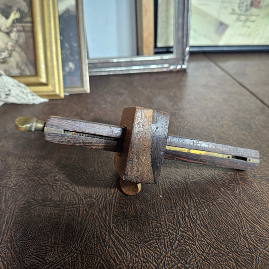 Antique Carpenter’s Scribe with Brass Adjustment