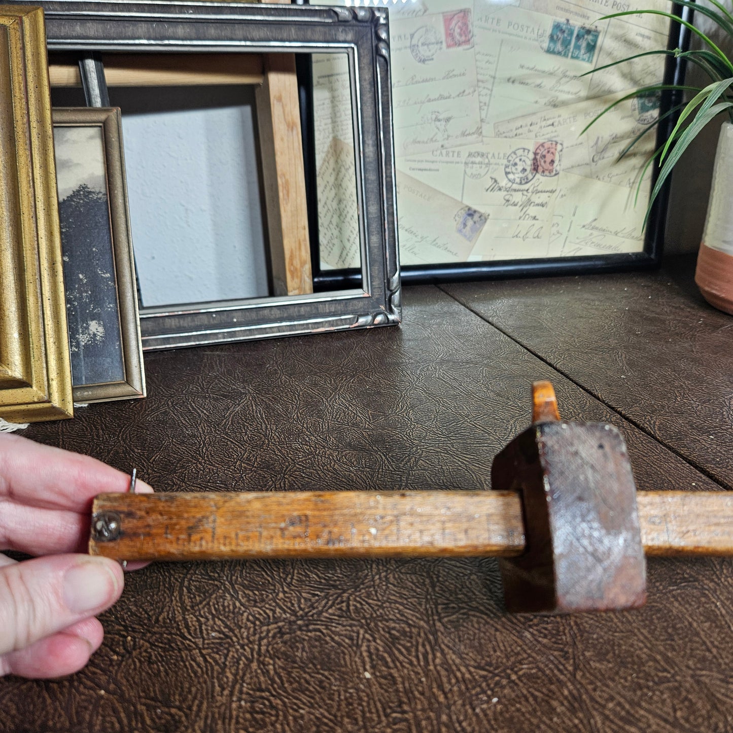 Antique Wooden Carpenter’s Marking Gauge