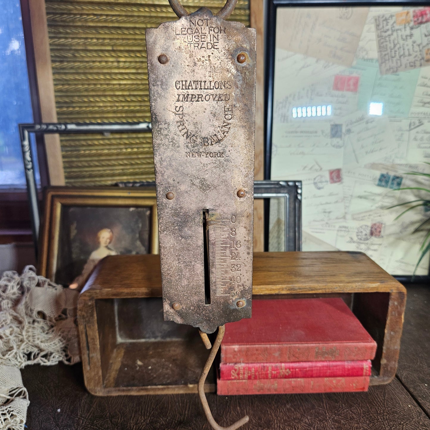 Antique Chatillon Spring Balance Hanging Scale