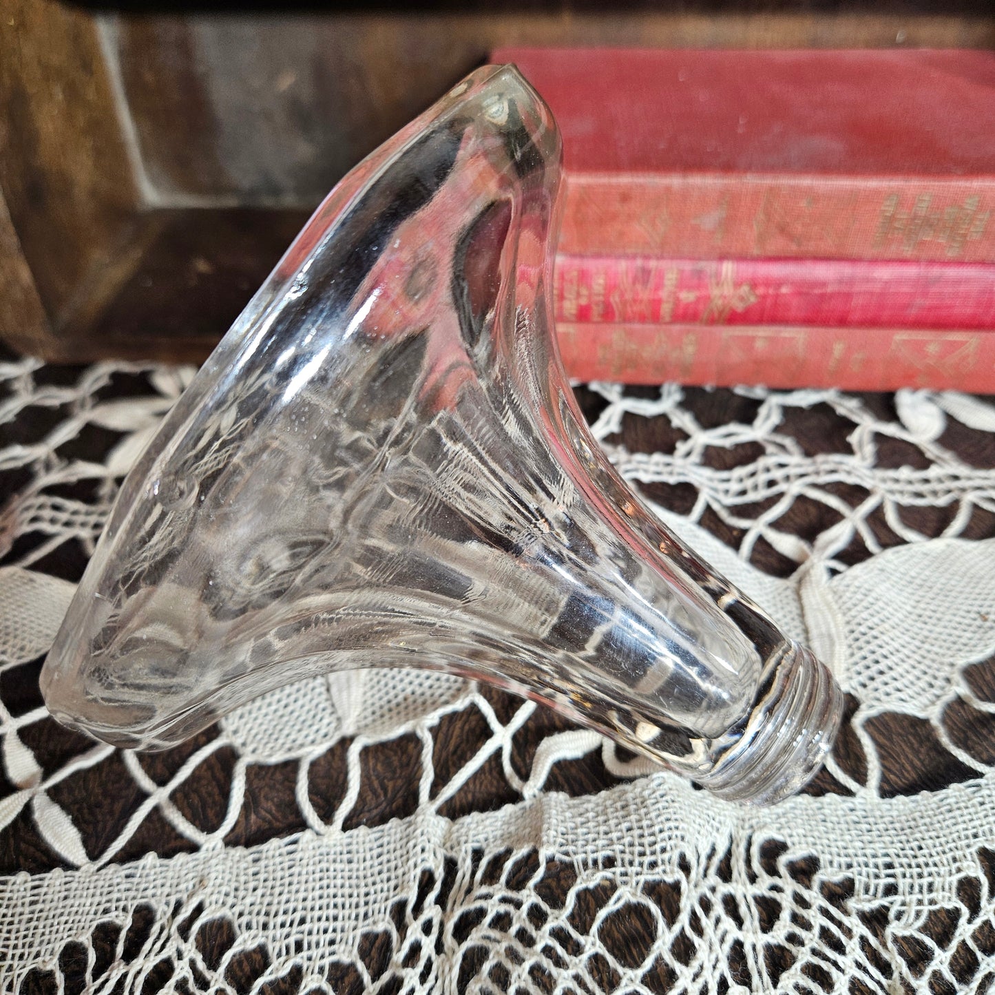 Clear Glass Pedestal Compote Bowl