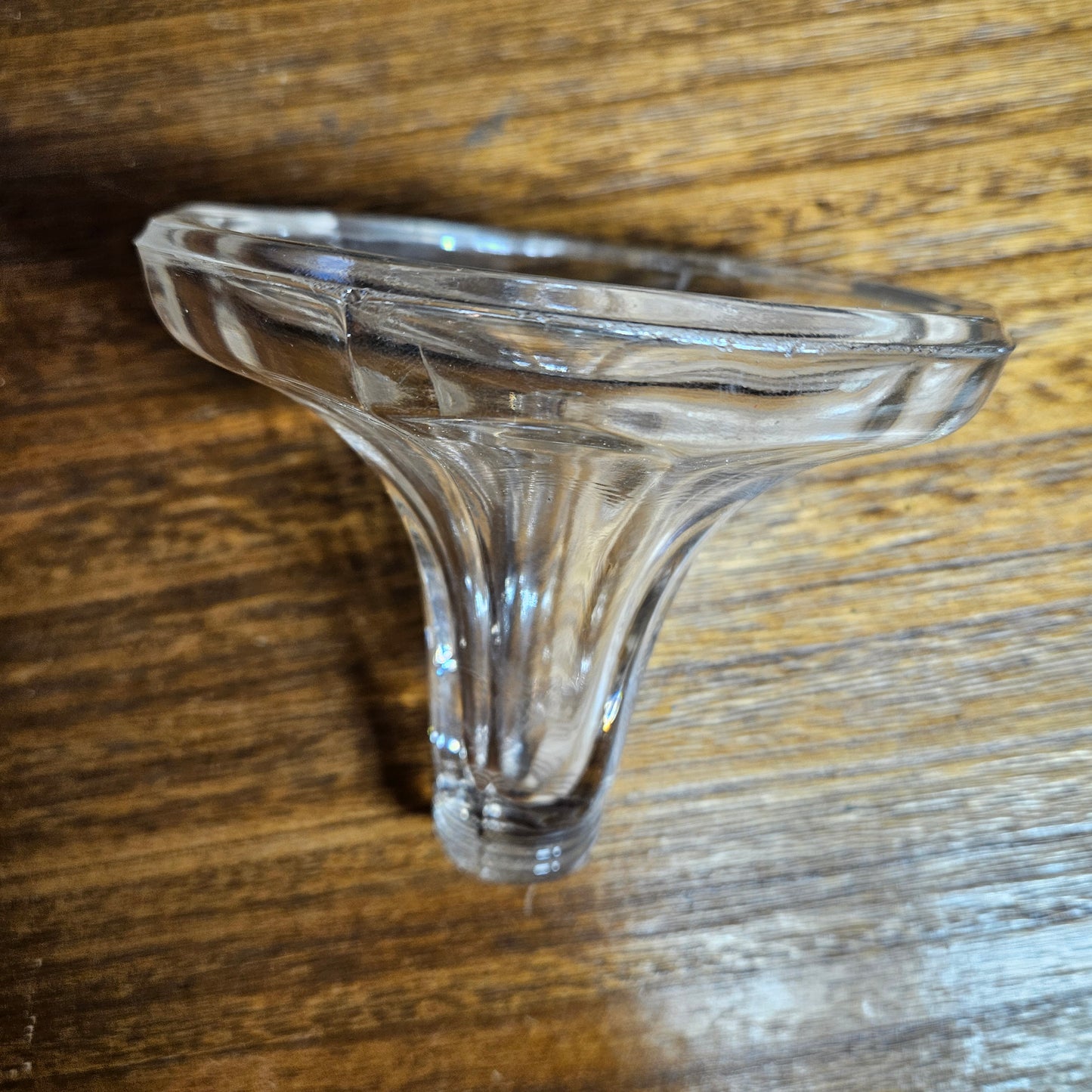Clear Glass Pedestal Compote Bowl