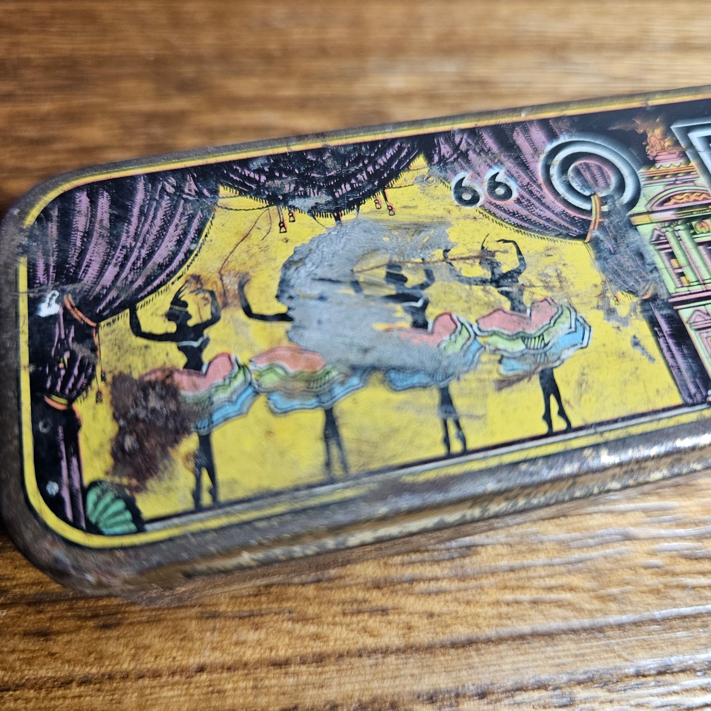 Vintage German Opera Harmonica Tin Case