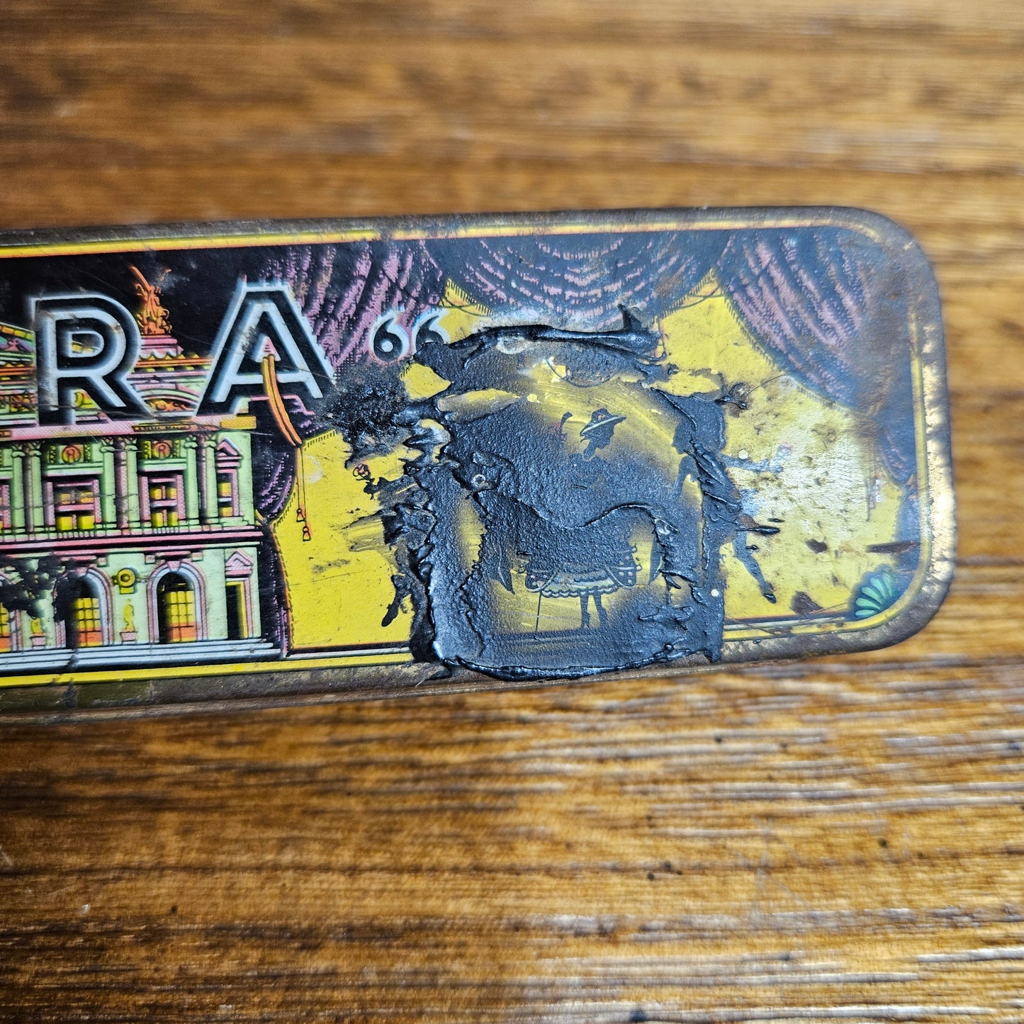 Vintage German Opera Harmonica Tin Case
