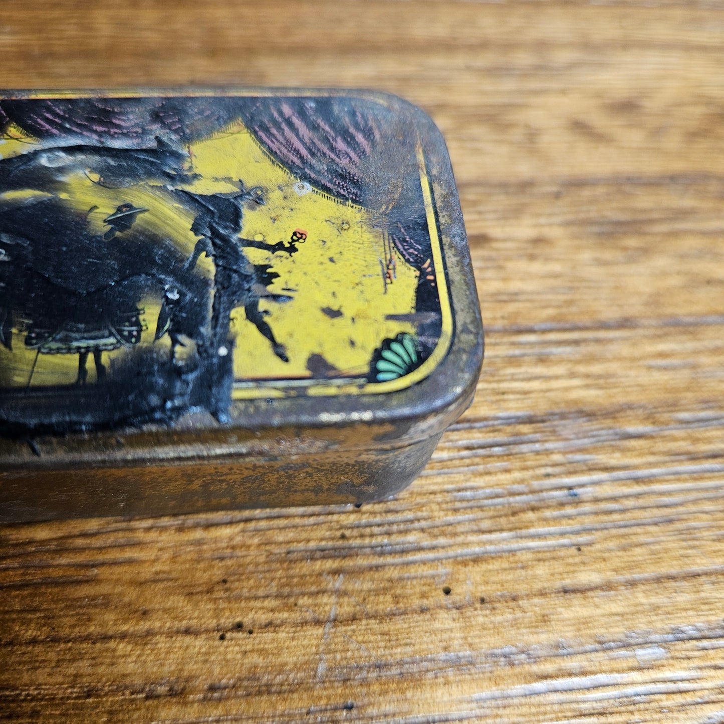 Vintage German Opera Harmonica Tin Case