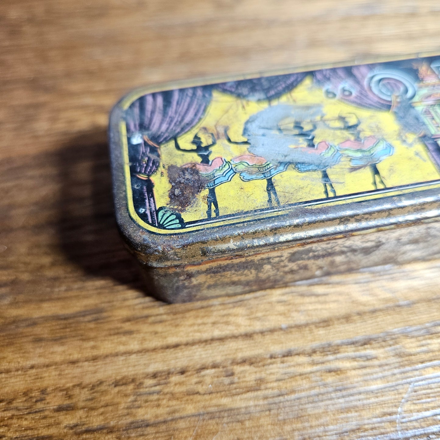 Vintage German Opera Harmonica Tin Case