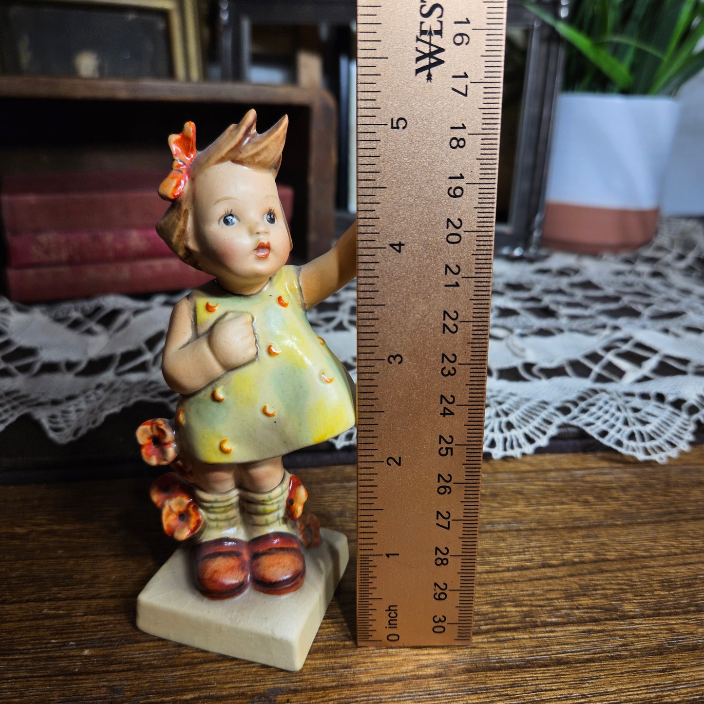 Vintage Hummel "Spring Cheer" Figurine TMK1 Incised Crown