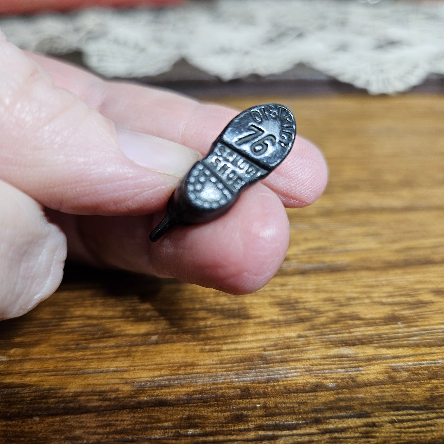 Vintage Miniature Metal Boot Charm