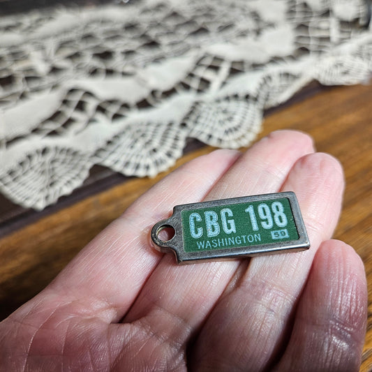 Vintage CBC Washington 58 Mini Metal Tag