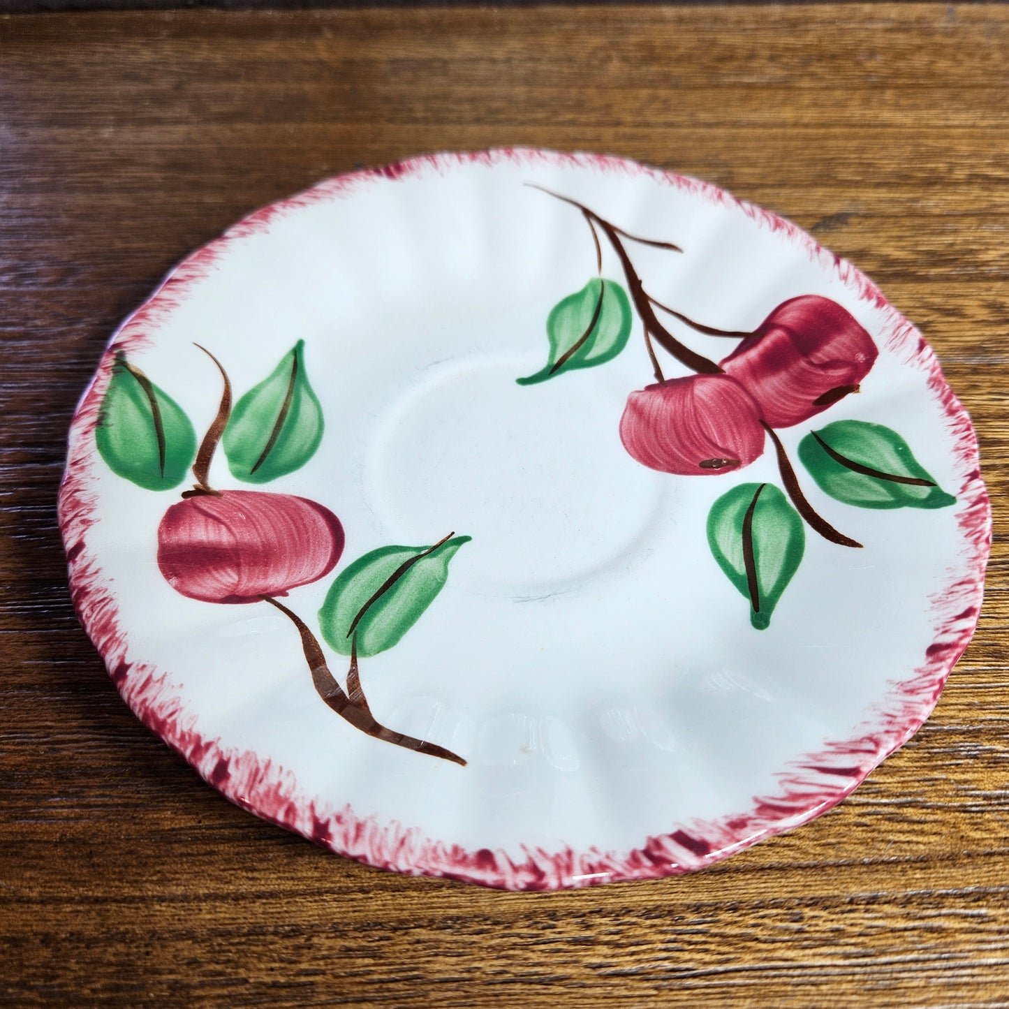 Blue Ridge Apple Saucers Set of 5