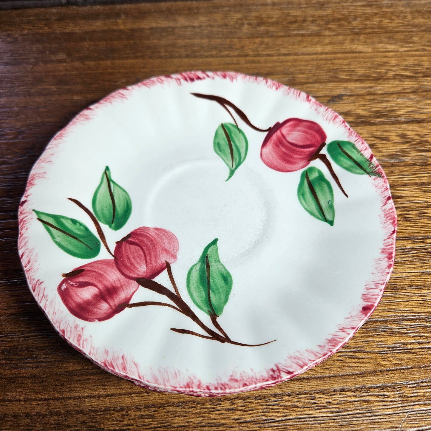 Blue Ridge Apple Saucers Set of 5