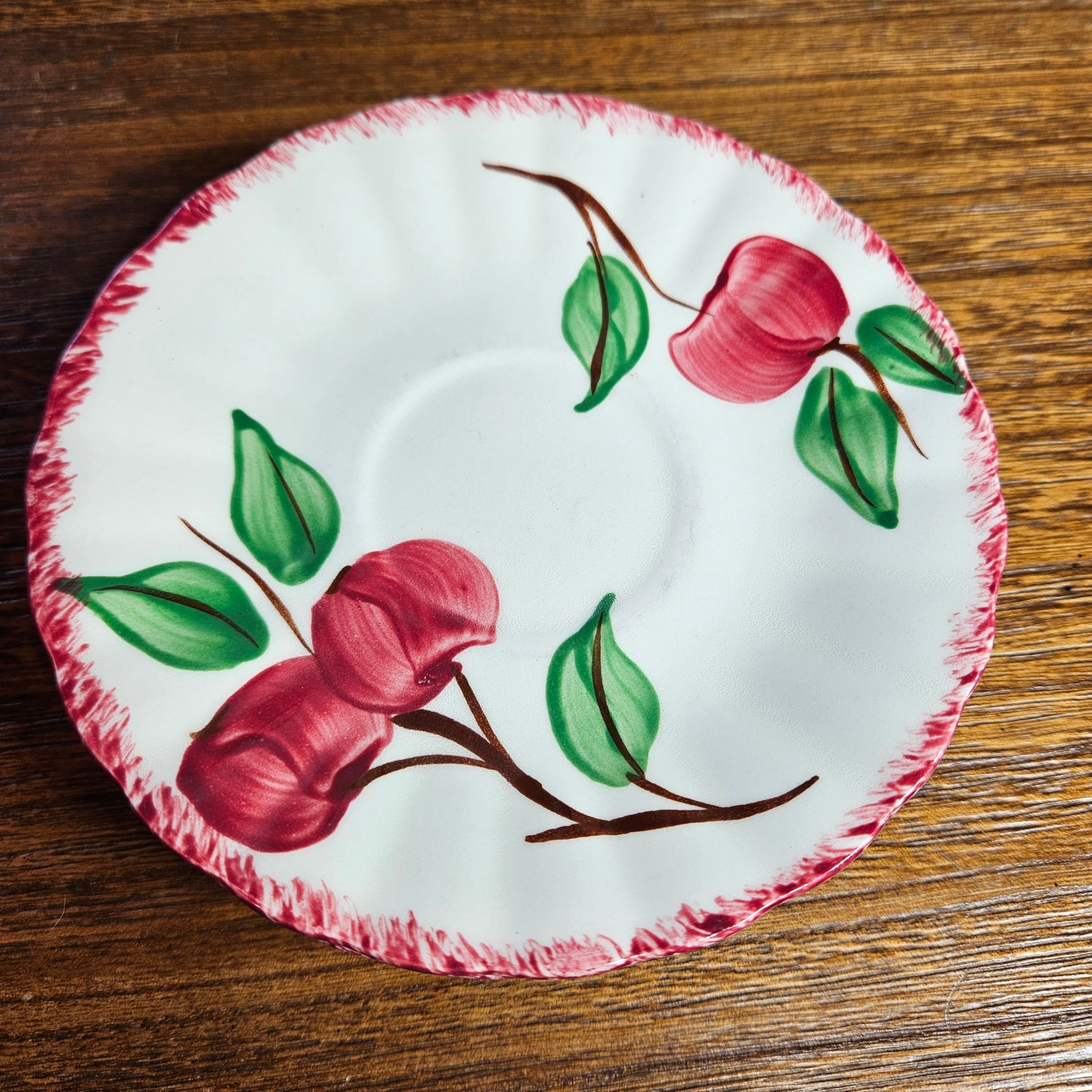 Blue Ridge Apple Saucers Set of 5