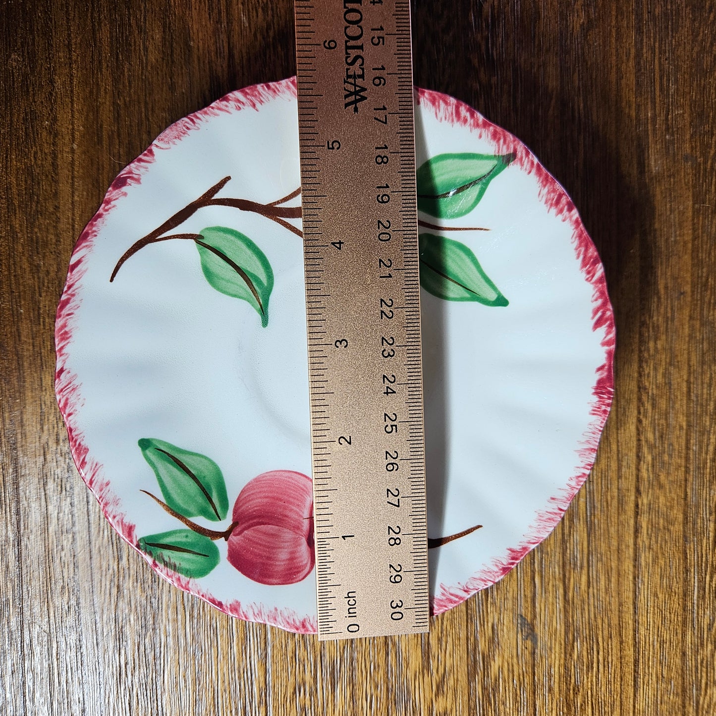 Blue Ridge Apple Saucers Set of 5