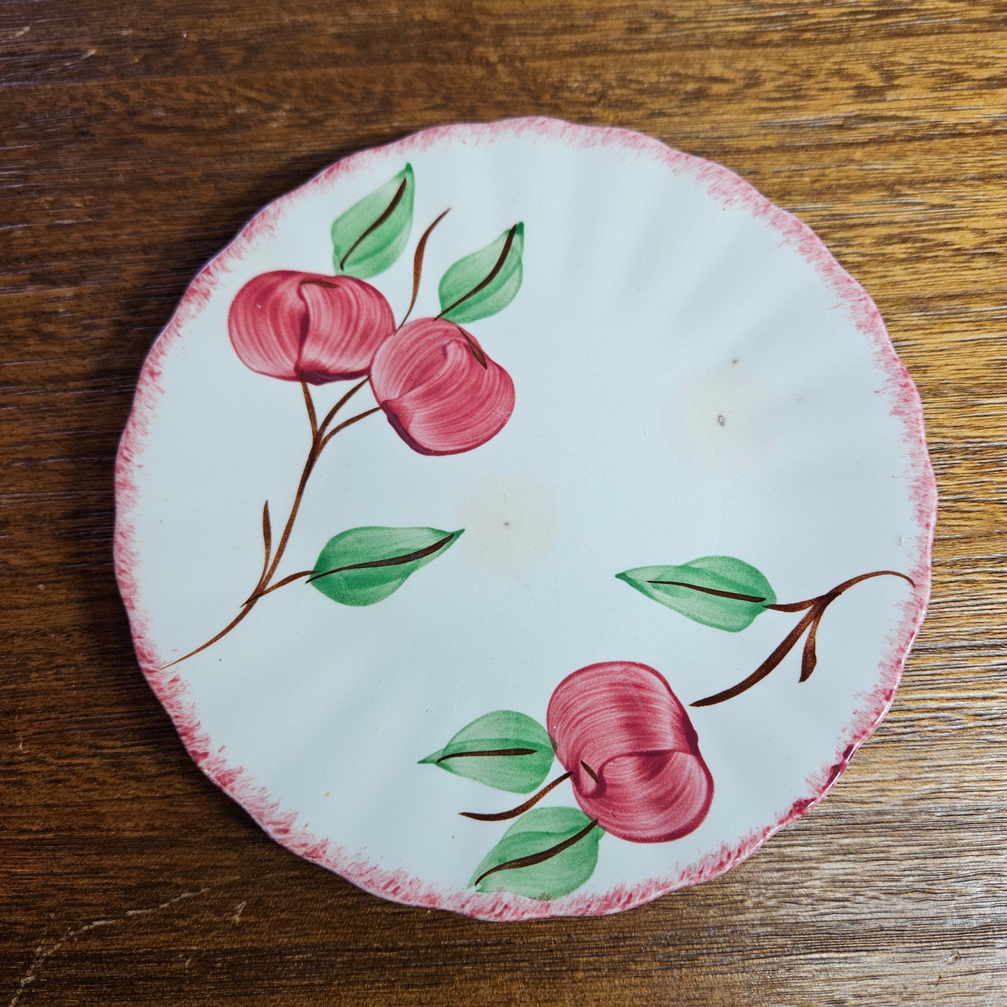 Blue Ridge Apple Dessert Plates Set of 4
