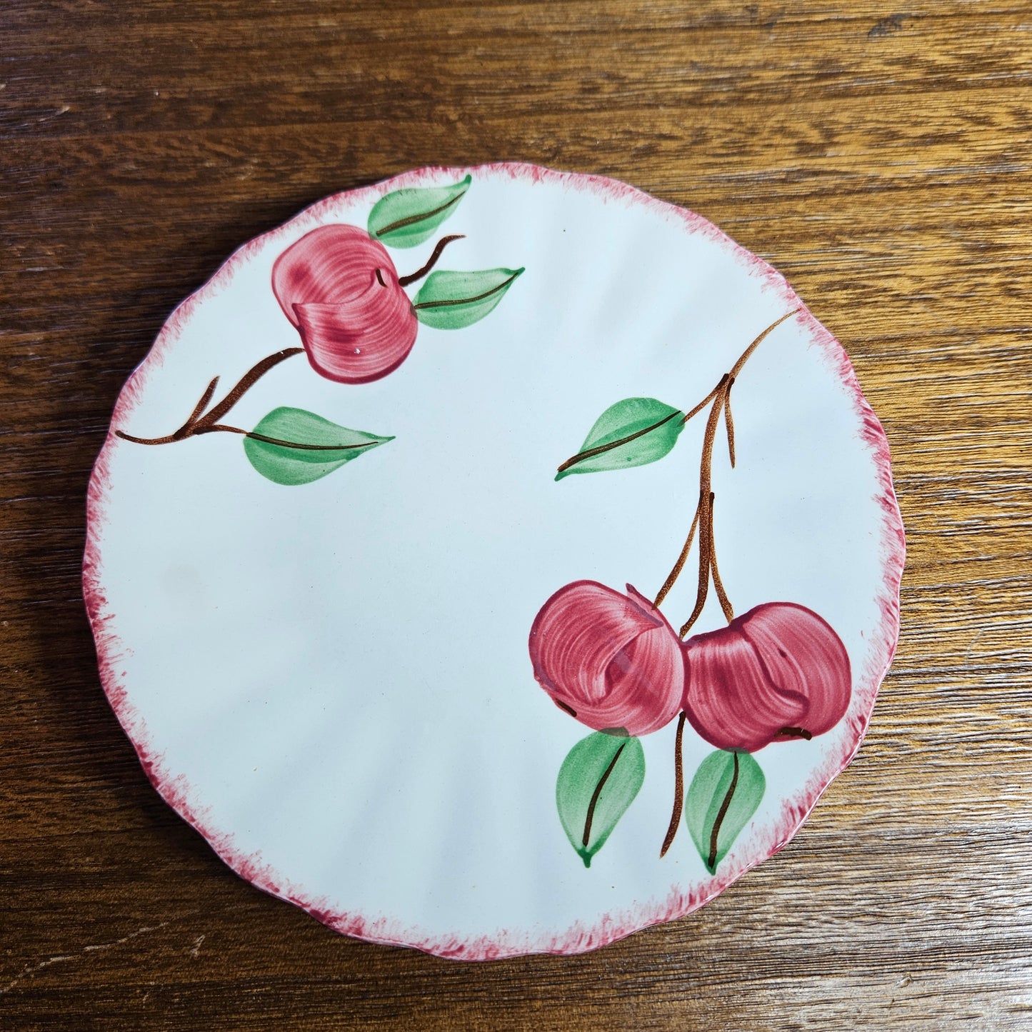 Blue Ridge Apple Dessert Plates Set of 4
