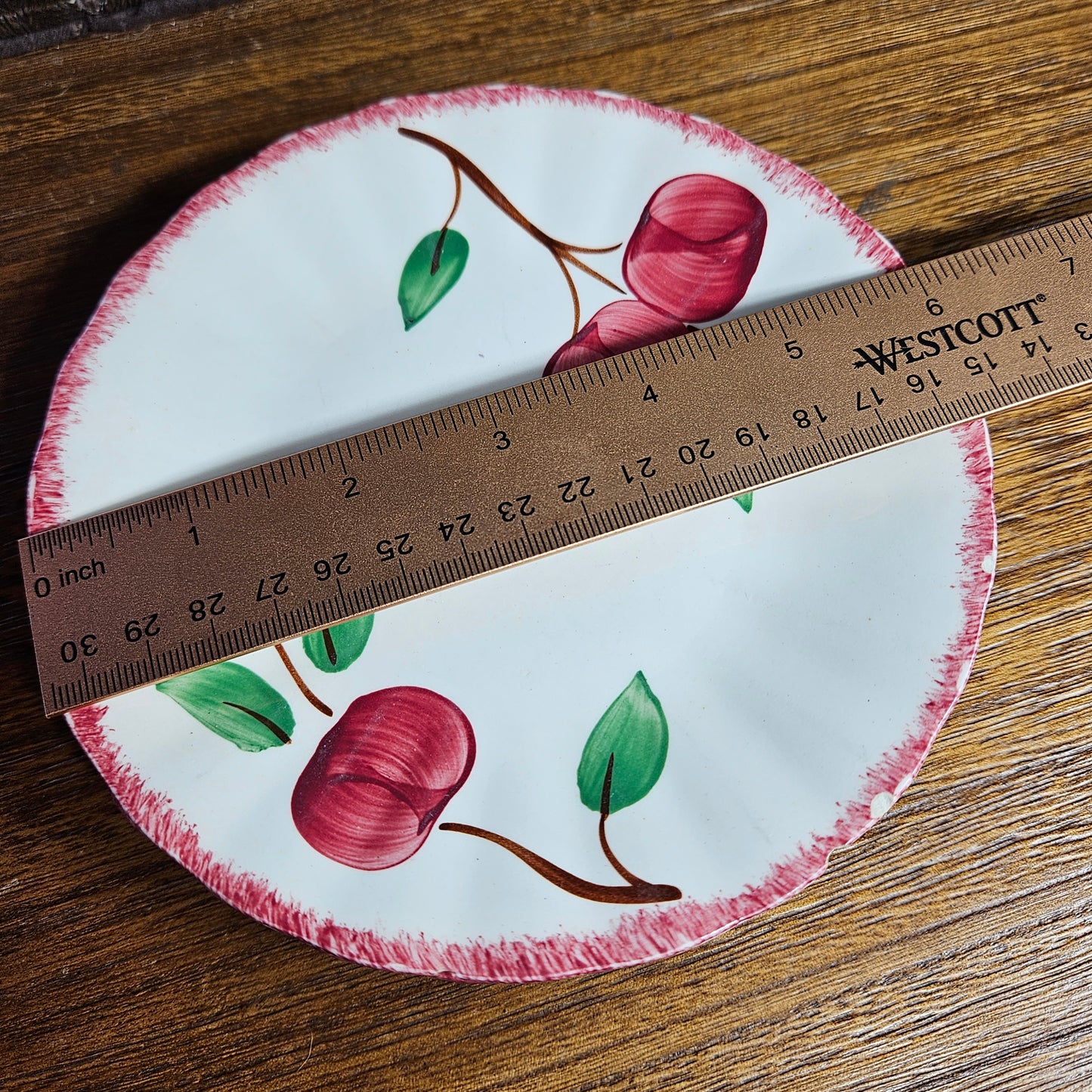Blue Ridge Apple Dessert Plates Set of 4