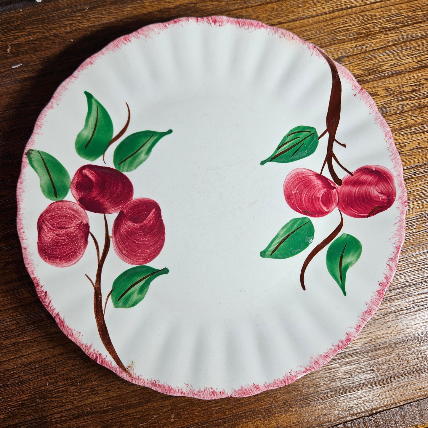 Blue Ridge Apple Dinner Plates Set of 6