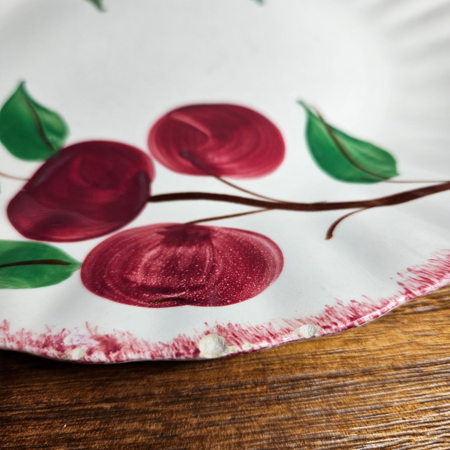 Blue Ridge Apple Dinner Plates Set of 6