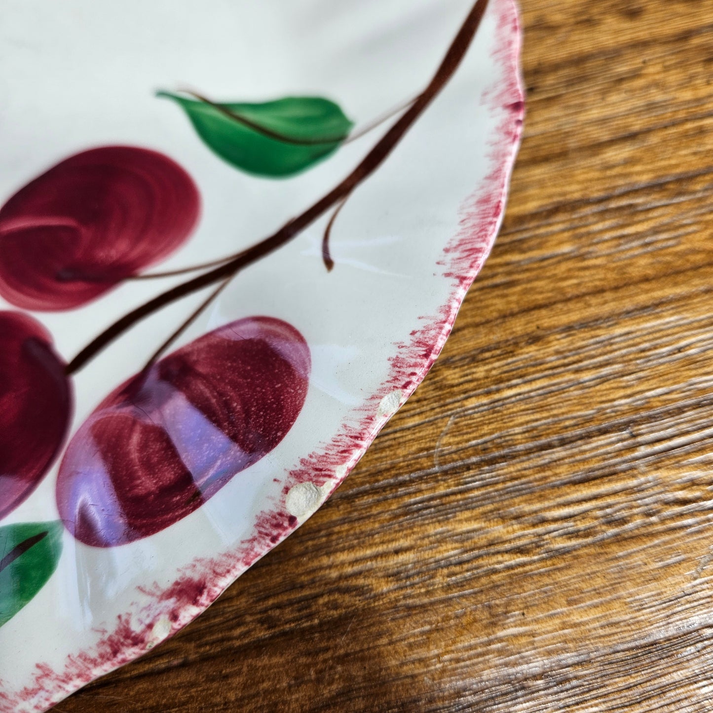 Blue Ridge Apple Dinner Plates Set of 6