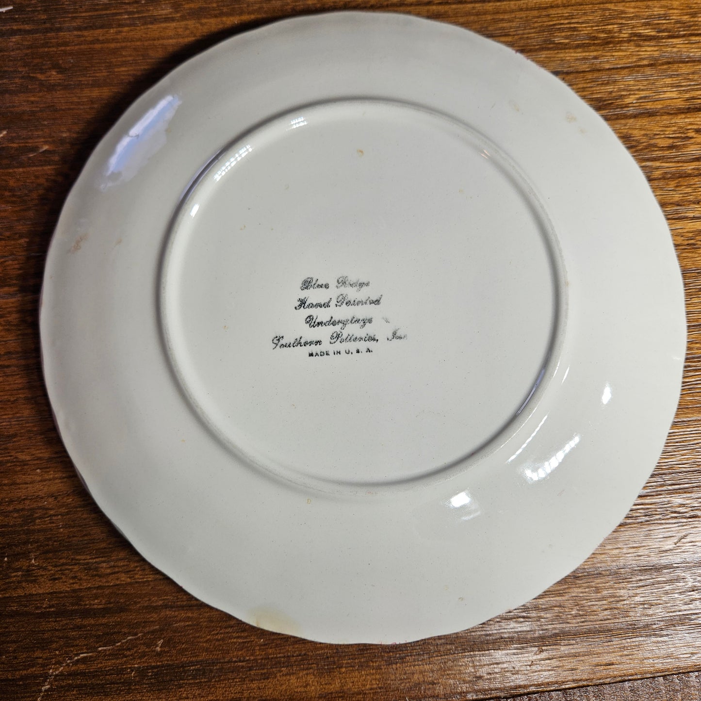 Blue Ridge Apple Dinner Plates Set of 6
