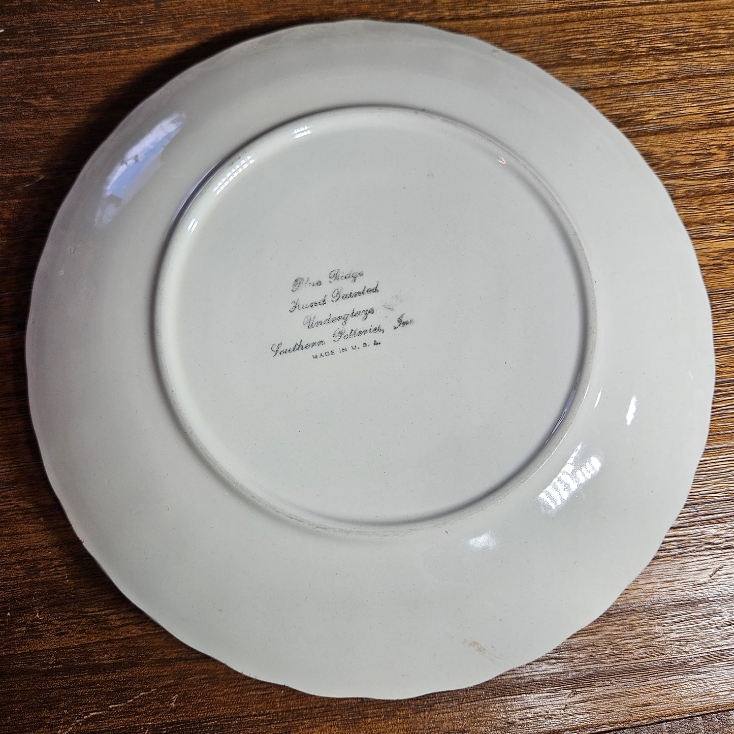 Blue Ridge Apple Dinner Plates Set of 6