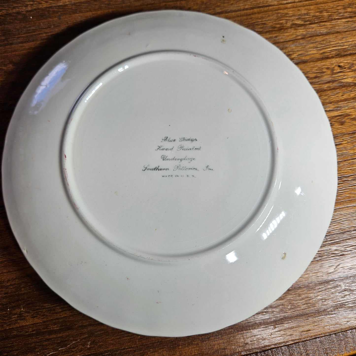 Blue Ridge Apple Dinner Plates Set of 6