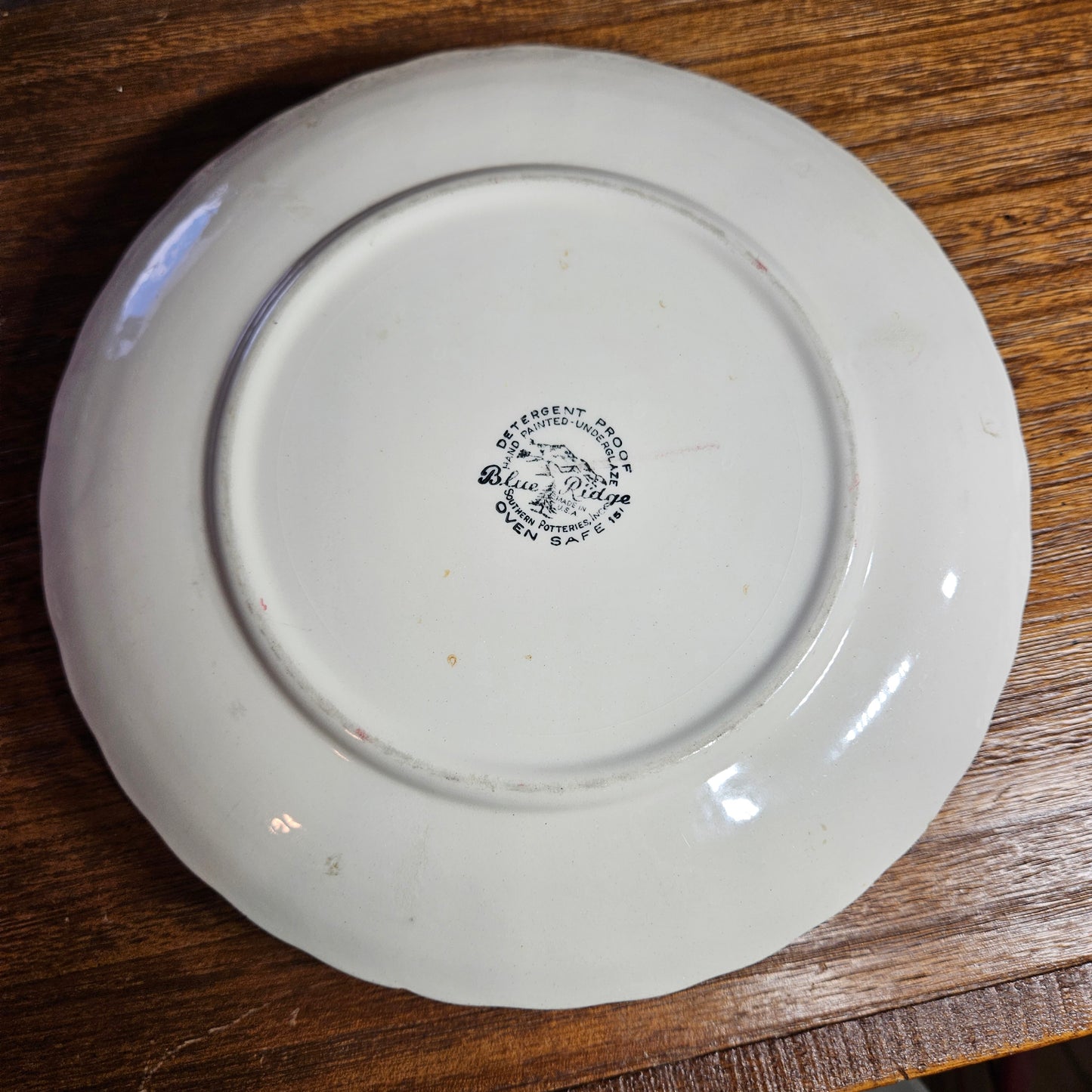 Blue Ridge Apple Dinner Plates Set of 6