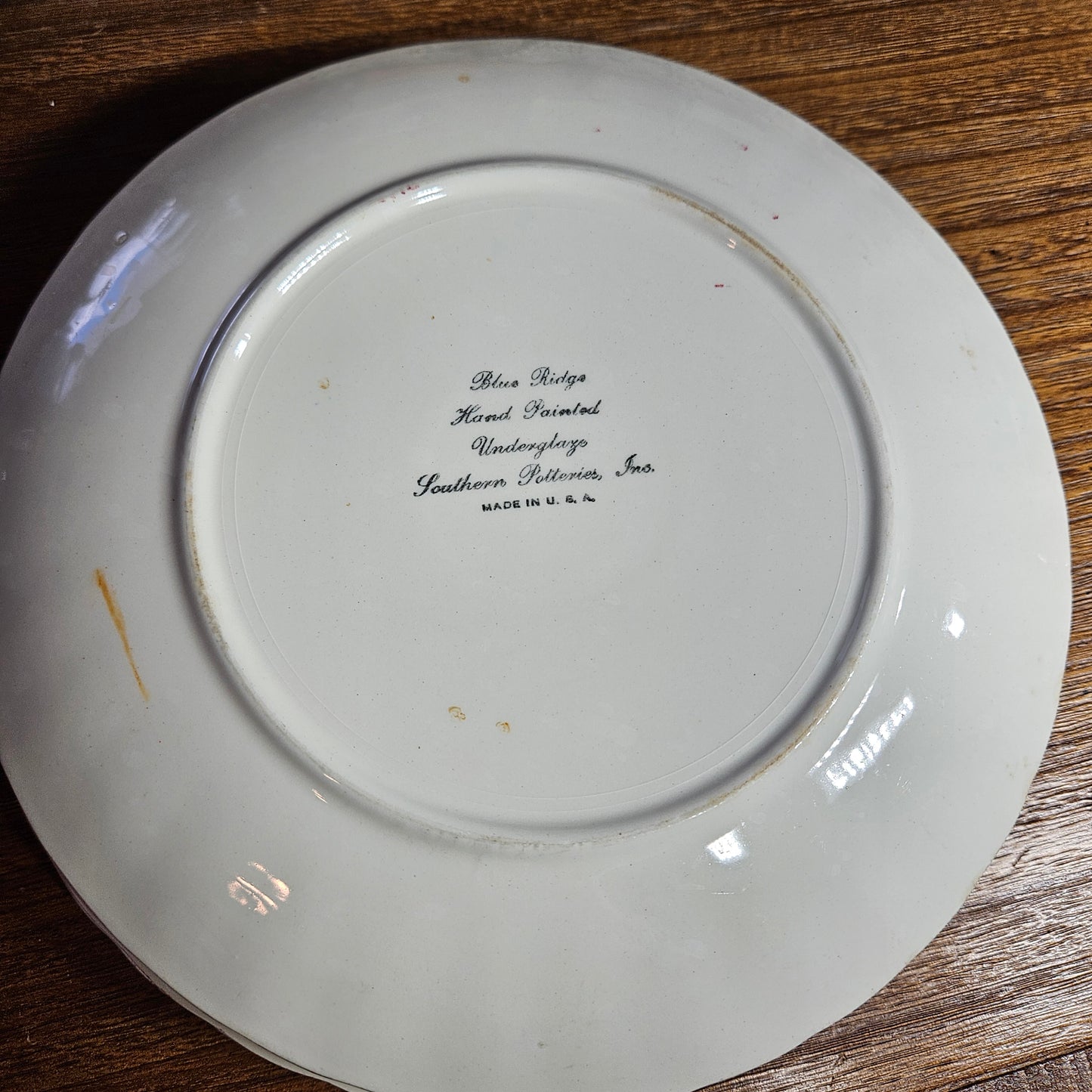 Blue Ridge Apple Dinner Plates Set of 6