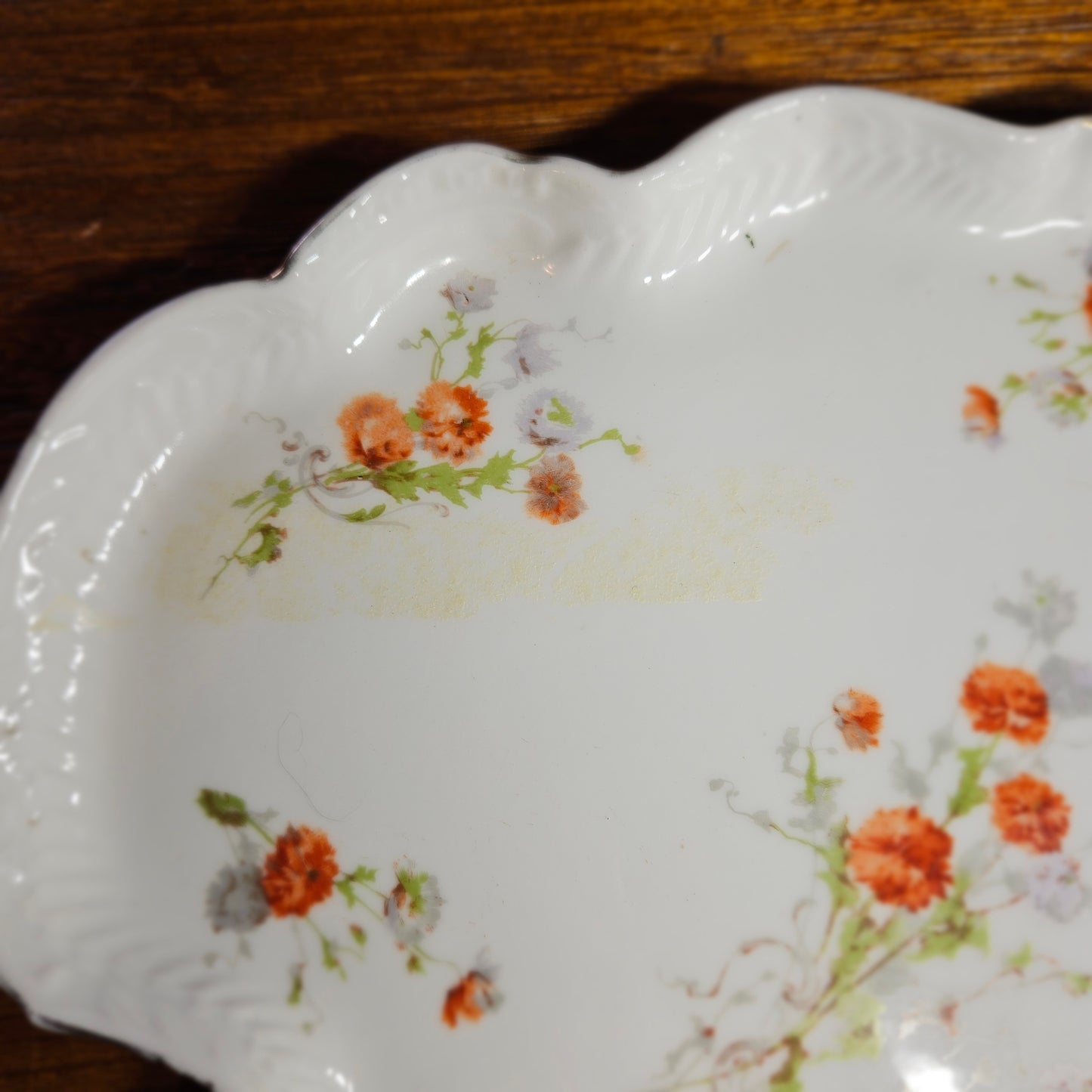 G.D. & Cie Limoges Floral Serving Platter