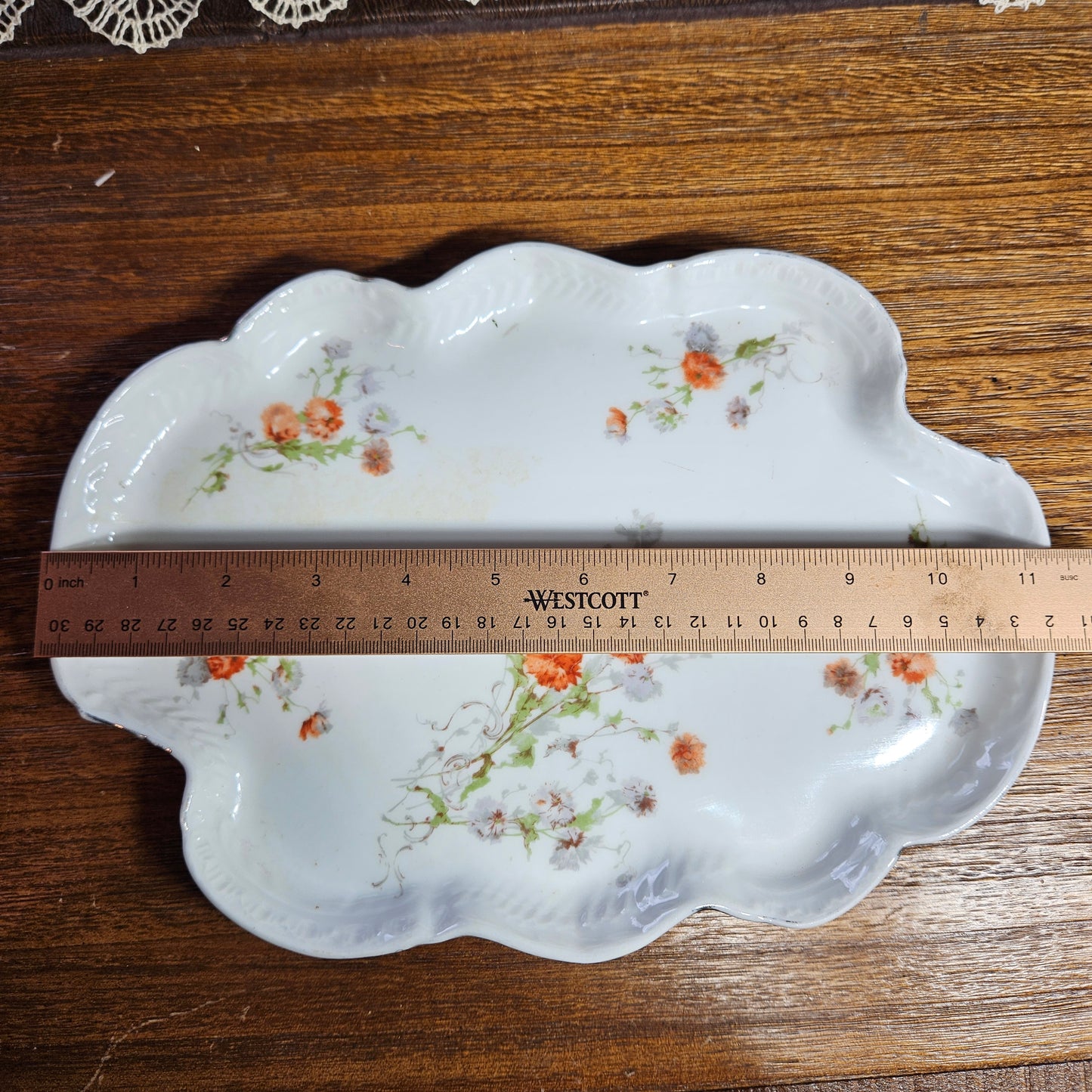 G.D. & Cie Limoges Floral Serving Platter