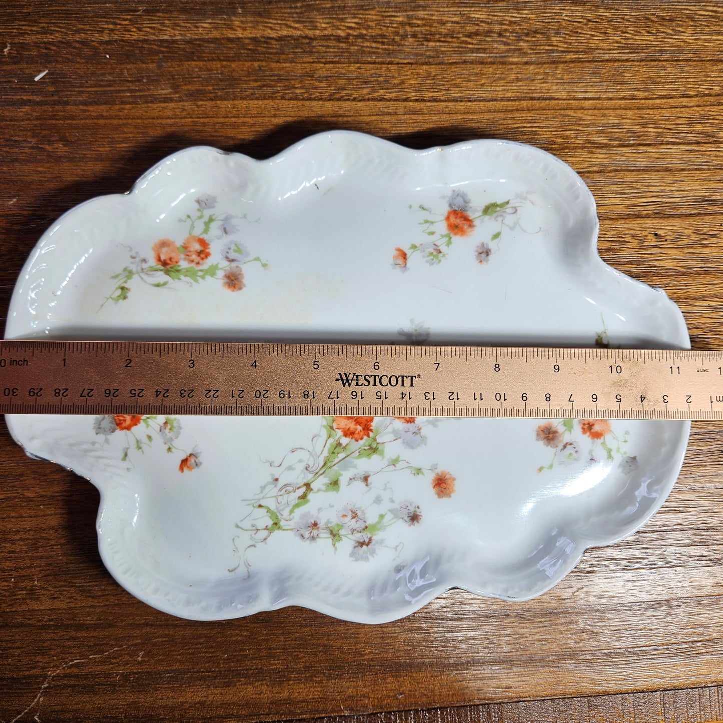 G.D. & Cie Limoges Floral Serving Platter