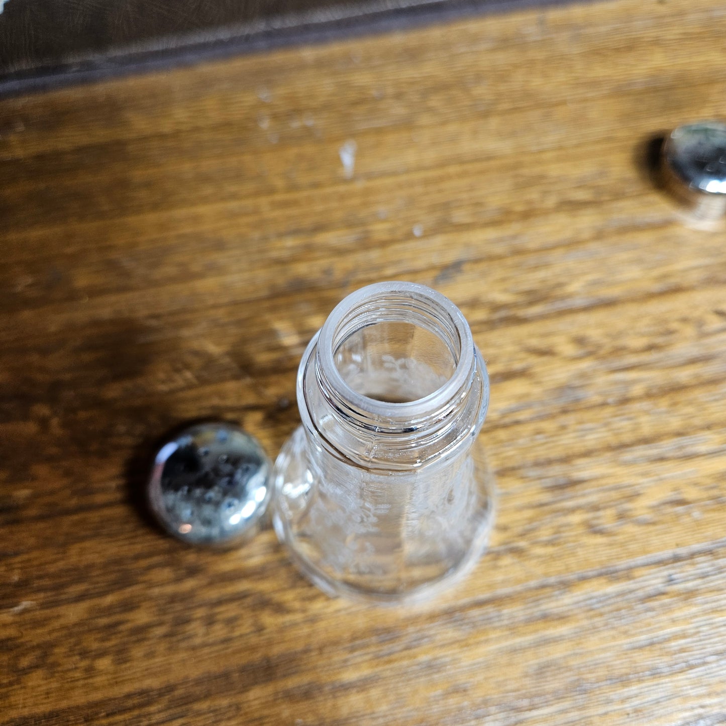 Tiffin Glass "Cherokee Rose" Salt and Pepper Shakers Pair