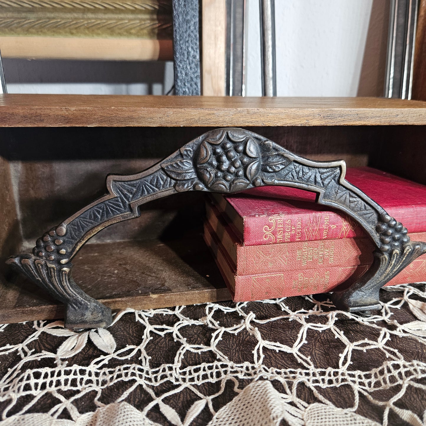 Ornate Cast Metal Drawer Pull Handle