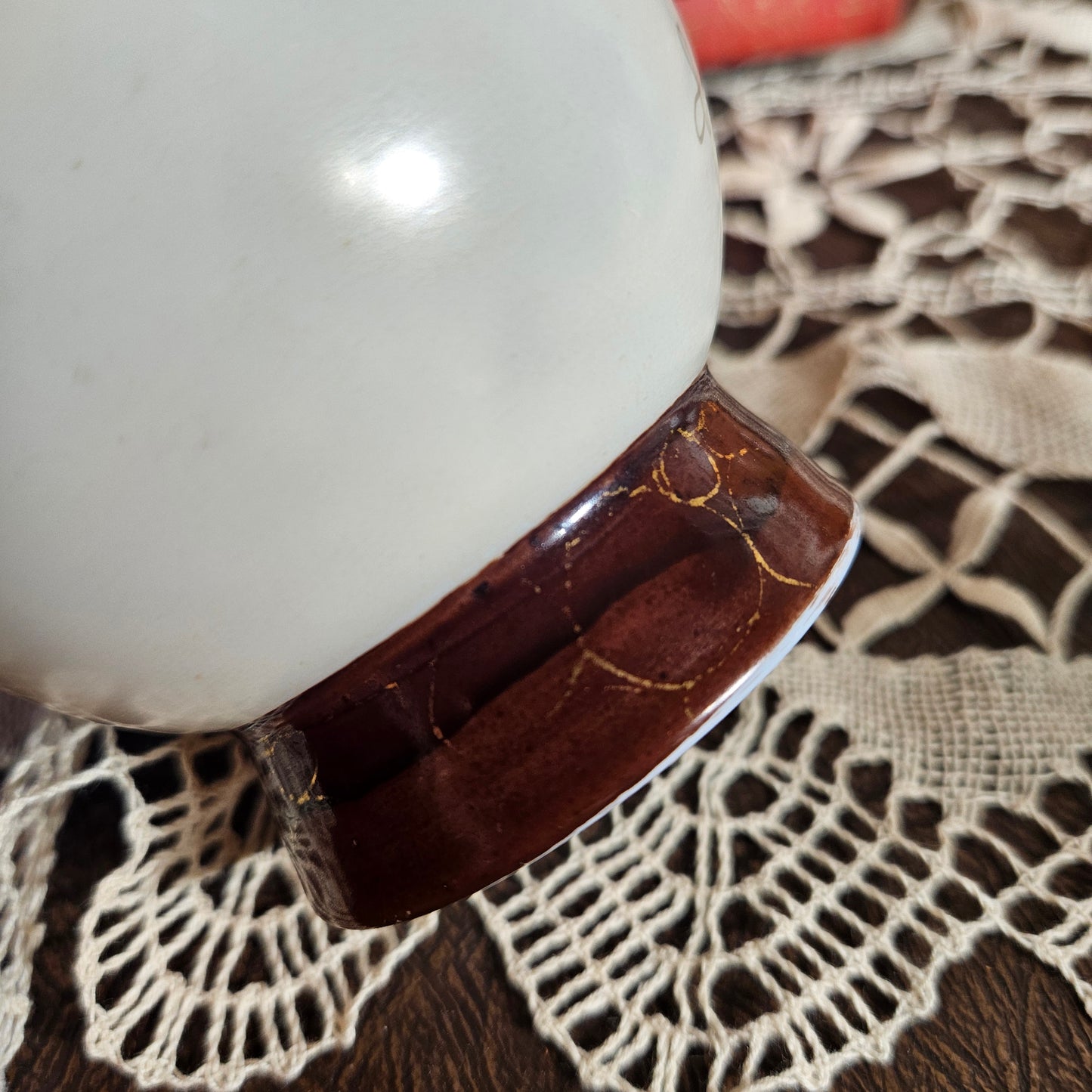 Hand Painted Satin Glass Decorative Bottle