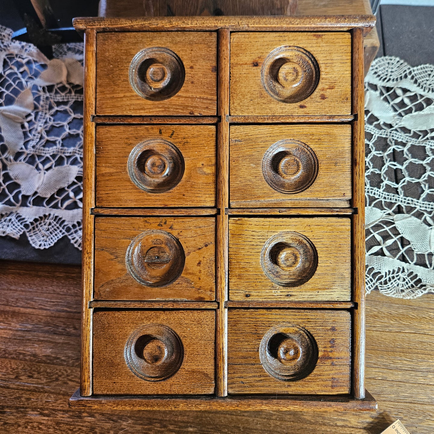 Vintage Apothecary Style Wooden Drawer Cabinet