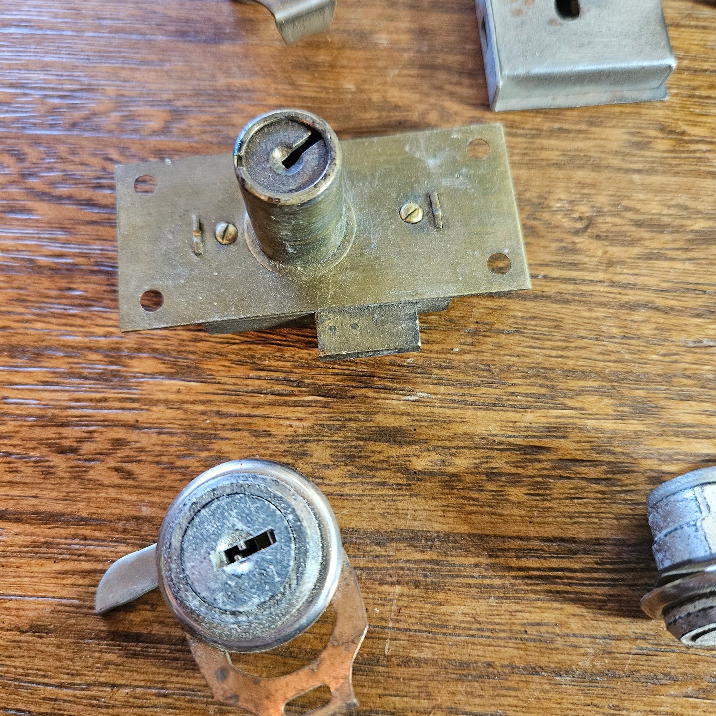 Vintage Cabinet Lock and Key Hardware Lot