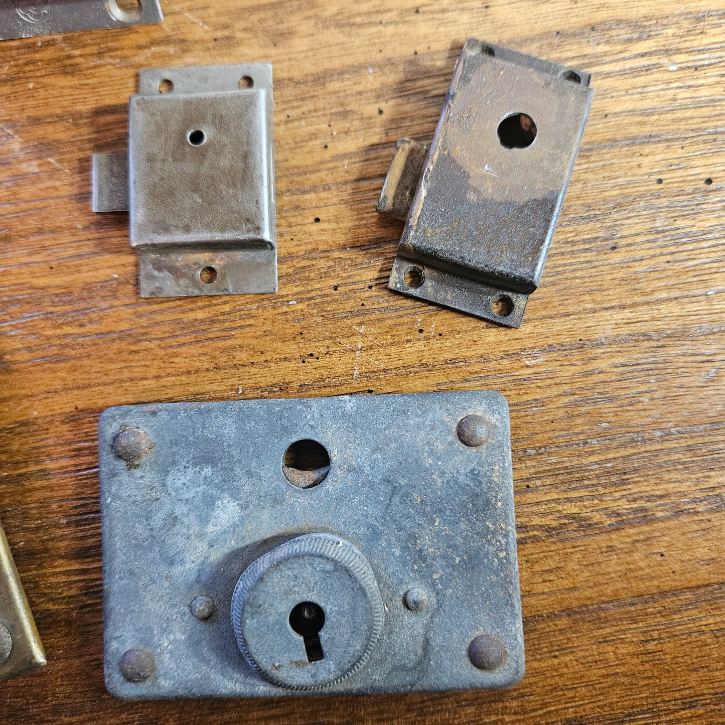 Vintage Cabinet Lock and Key Hardware Lot