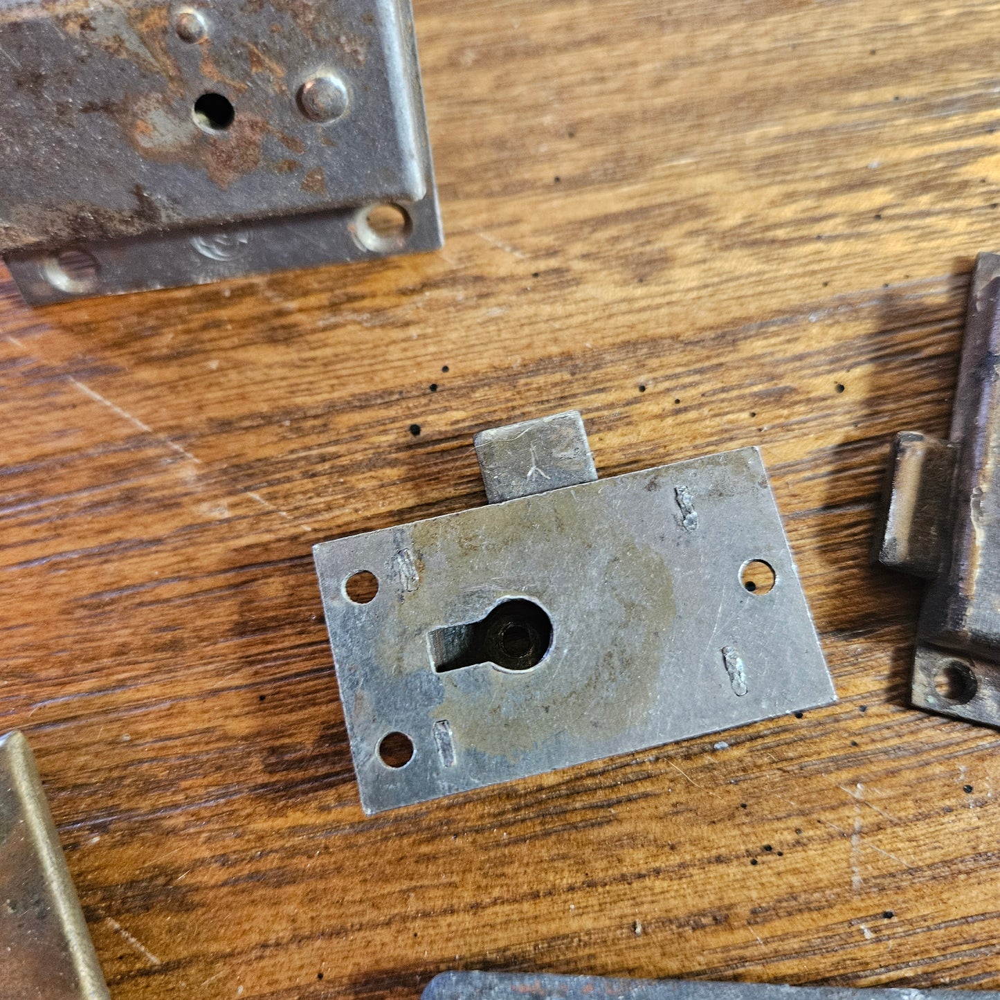 Vintage Cabinet Lock and Key Hardware Lot