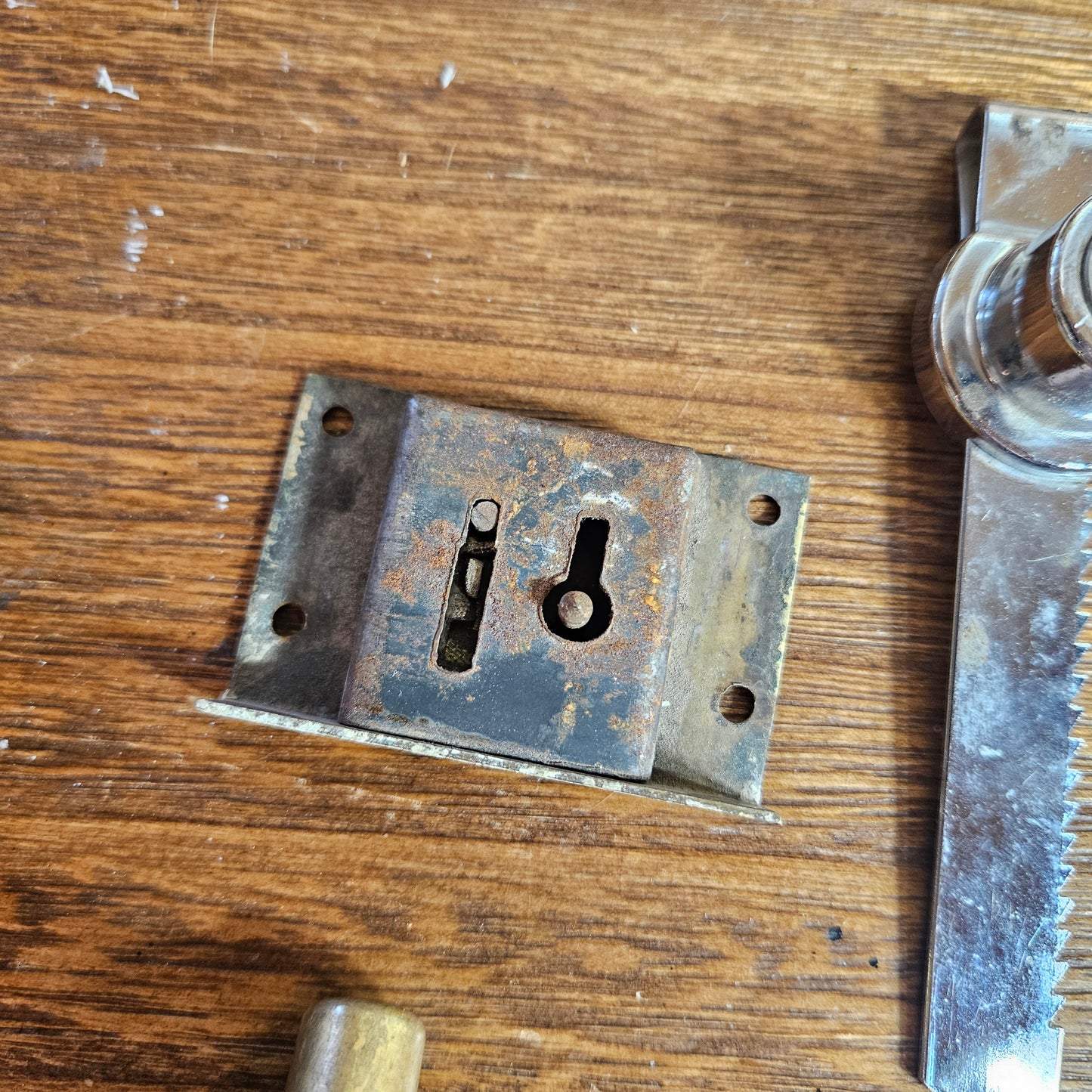 Vintage Cabinet Lock and Key Hardware Lot