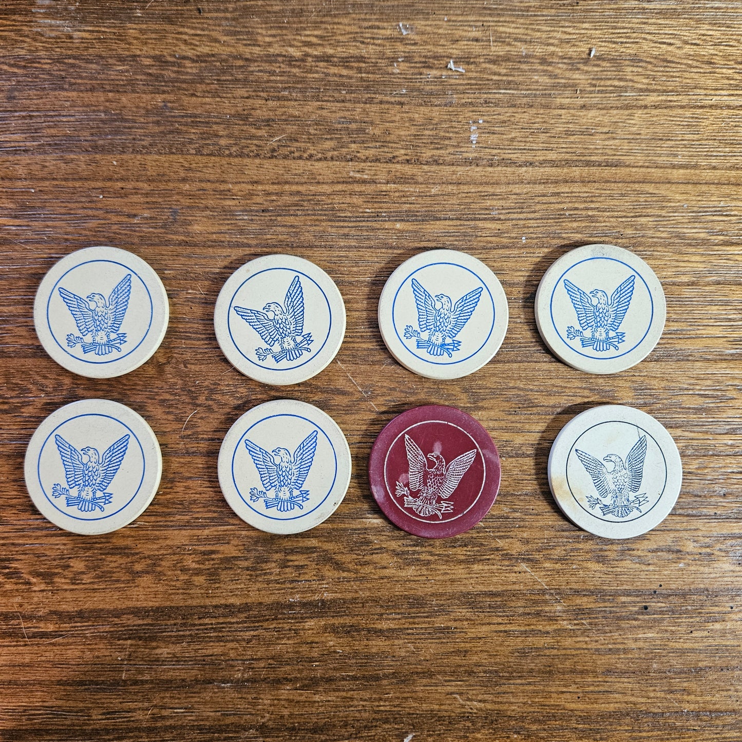 Vintage Eagle Game Tokens Lot