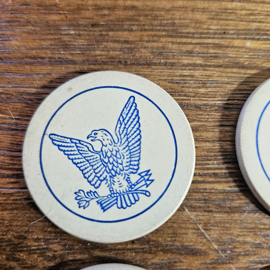 Vintage Eagle Game Tokens Lot