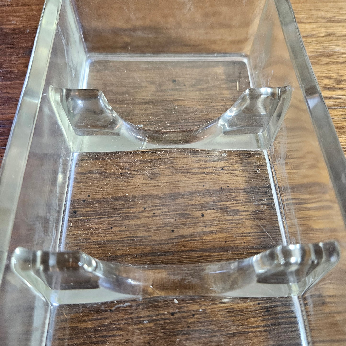 Vintage Clear Glass Divided Relish Tray