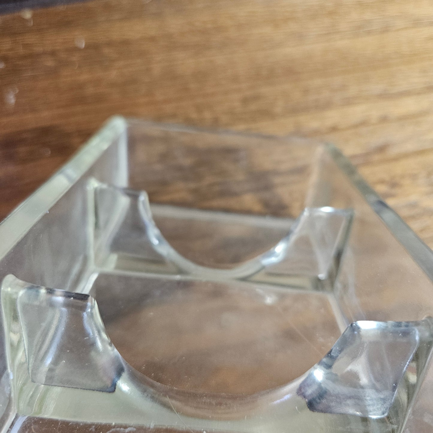 Vintage Clear Glass Divided Relish Tray