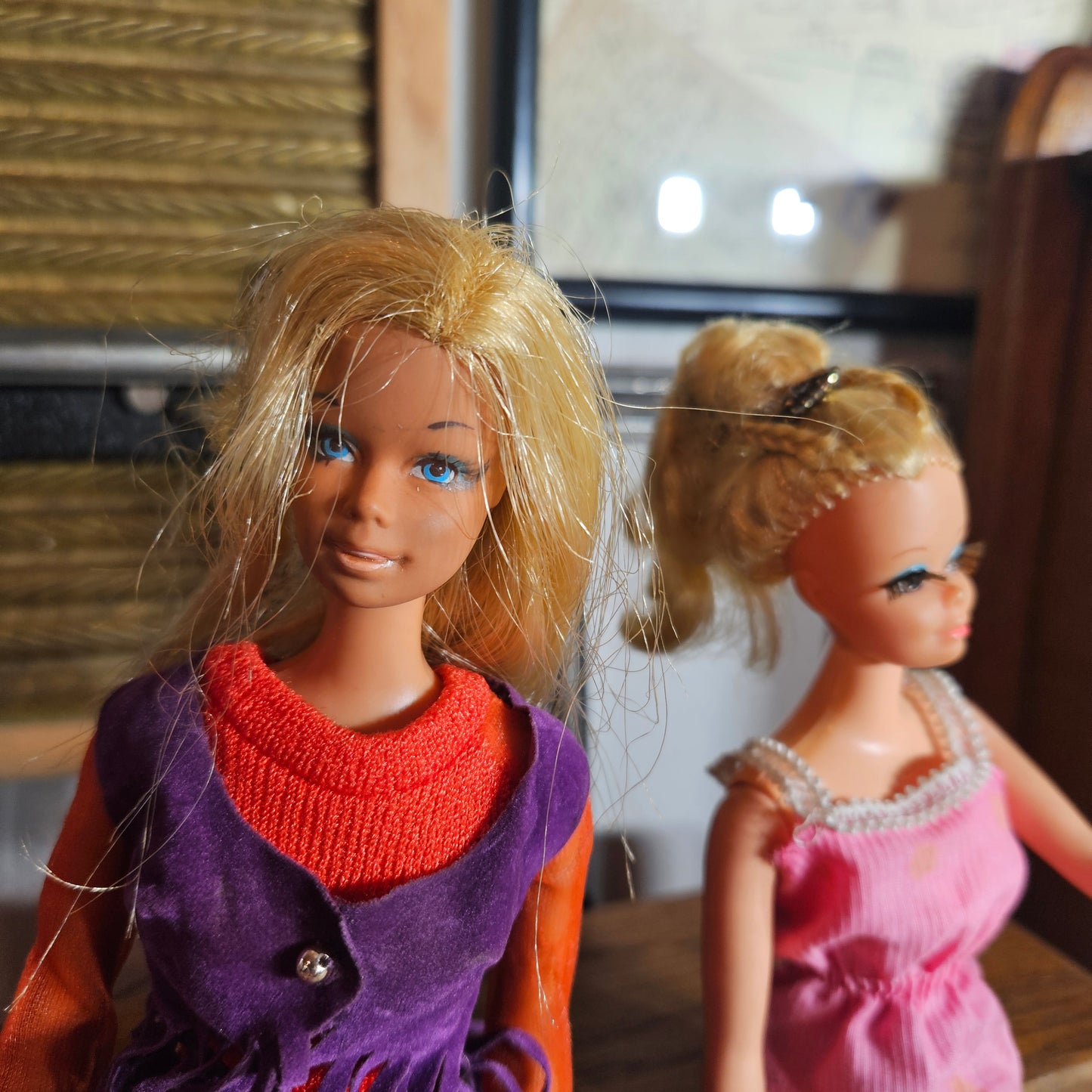Vintage Mattel Barbie Doll Lot with Mod Era Clothing