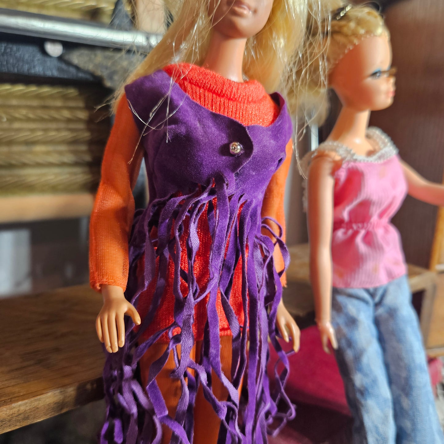 Vintage Mattel Barbie Doll Lot with Mod Era Clothing